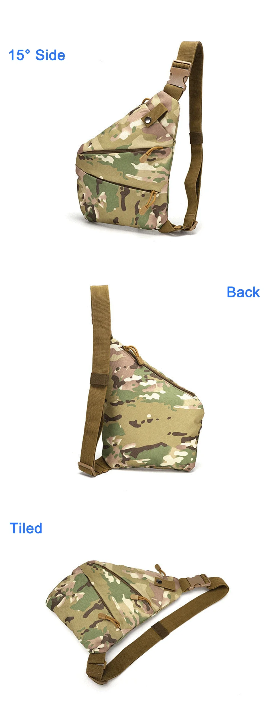 DIENQI Anti-theft Men Chest Bag Waterproof Chest Pack Travel Personal Pocket Tactical Male Sling Bag Chest Cross Body Bag Pauch