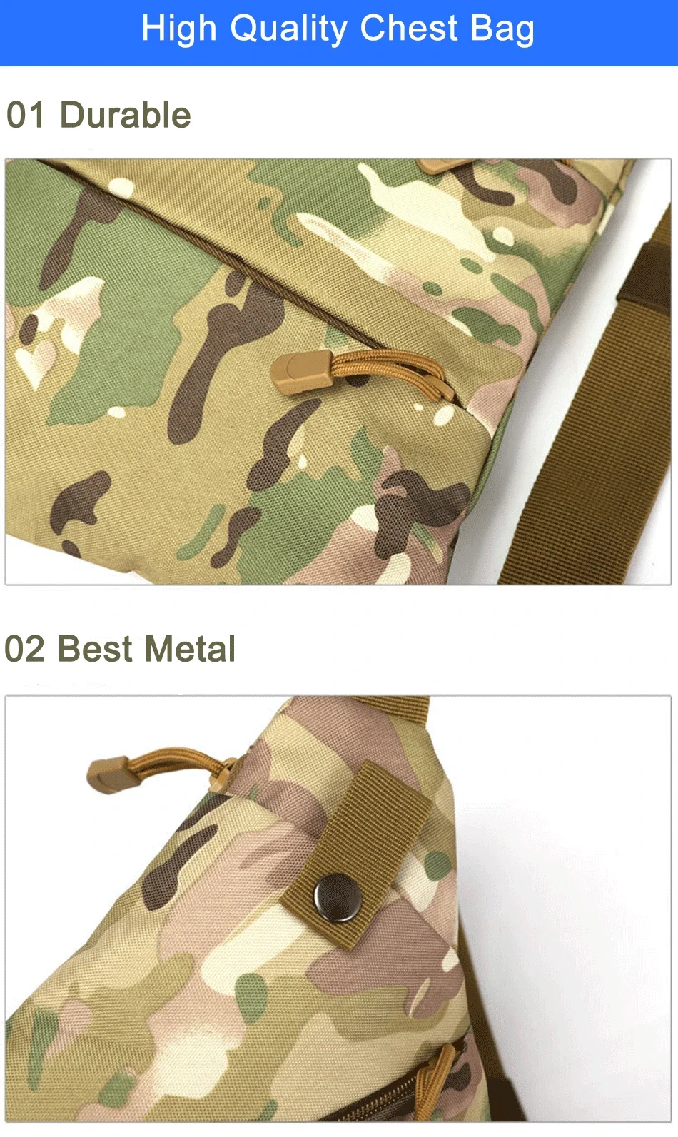 DIENQI Anti-theft Men Chest Bag Waterproof Chest Pack Travel Personal Pocket Tactical Male Sling Bag Chest Cross Body Bag Pauch