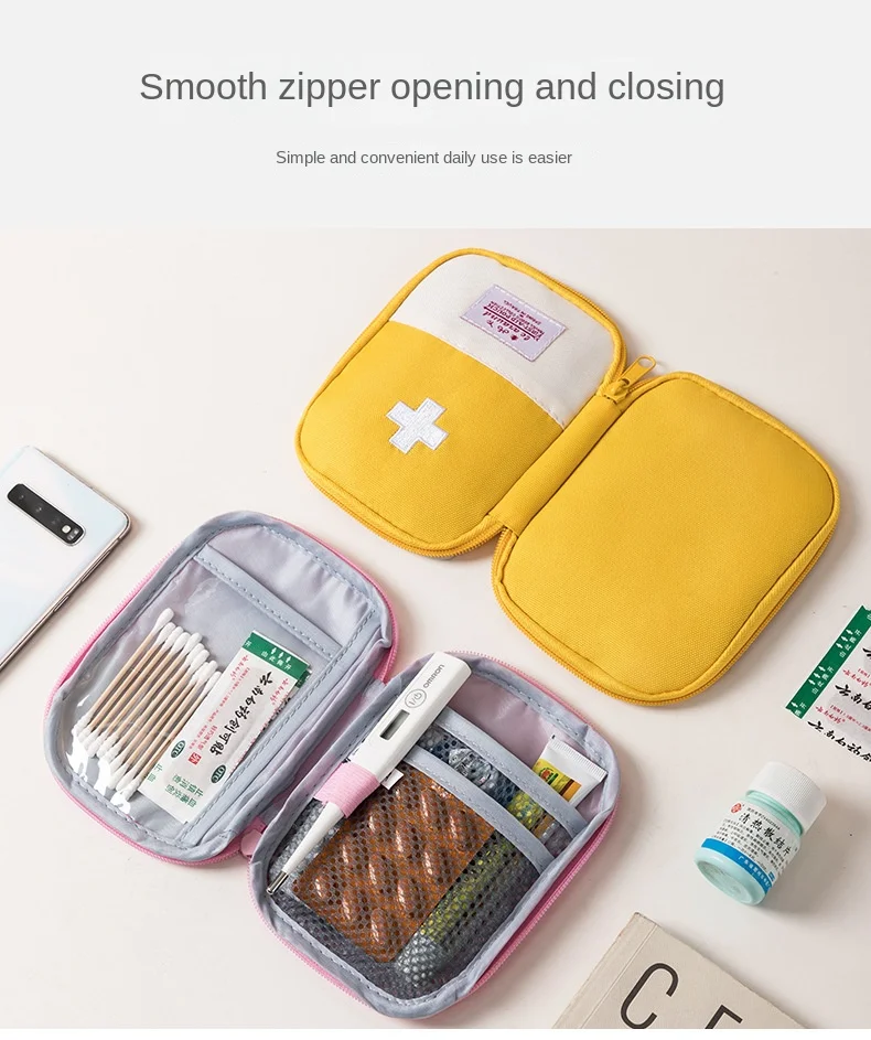 3 Pcs/set Portable Medical Storage Bag Camping Emergency First Aid Kit Organizer Home Outdoor Travel Bag