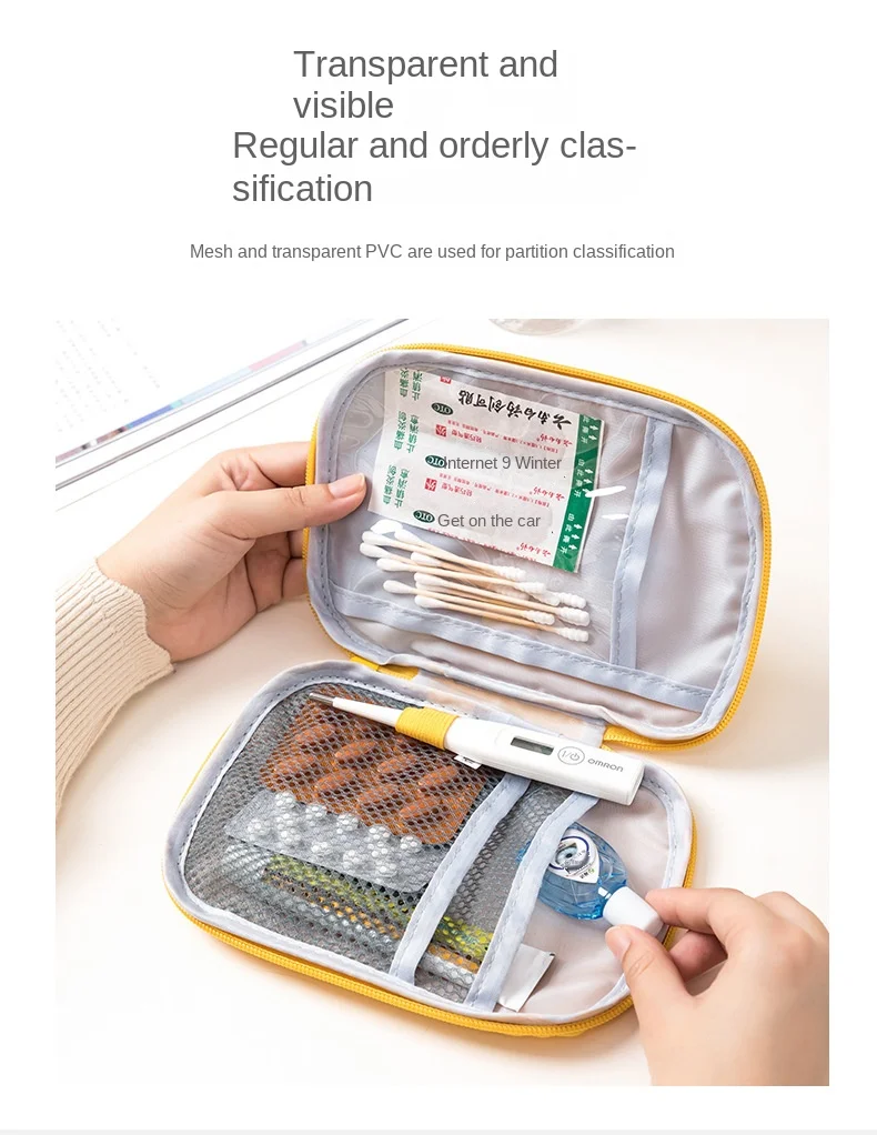 3 Pcs/set Portable Medical Storage Bag Camping Emergency First Aid Kit Organizer Home Outdoor Travel Bag