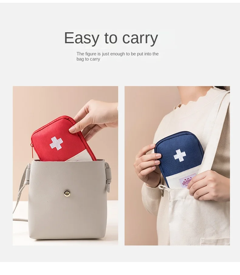 3 Pcs/set Portable Medical Storage Bag Camping Emergency First Aid Kit Organizer Home Outdoor Travel Bag