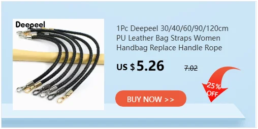 30/40/60cm Fashion PU Leather Woven Handbag Handles Metal Buckle for Women Bag Purse Replace Shoulder Strap Handle Accessories