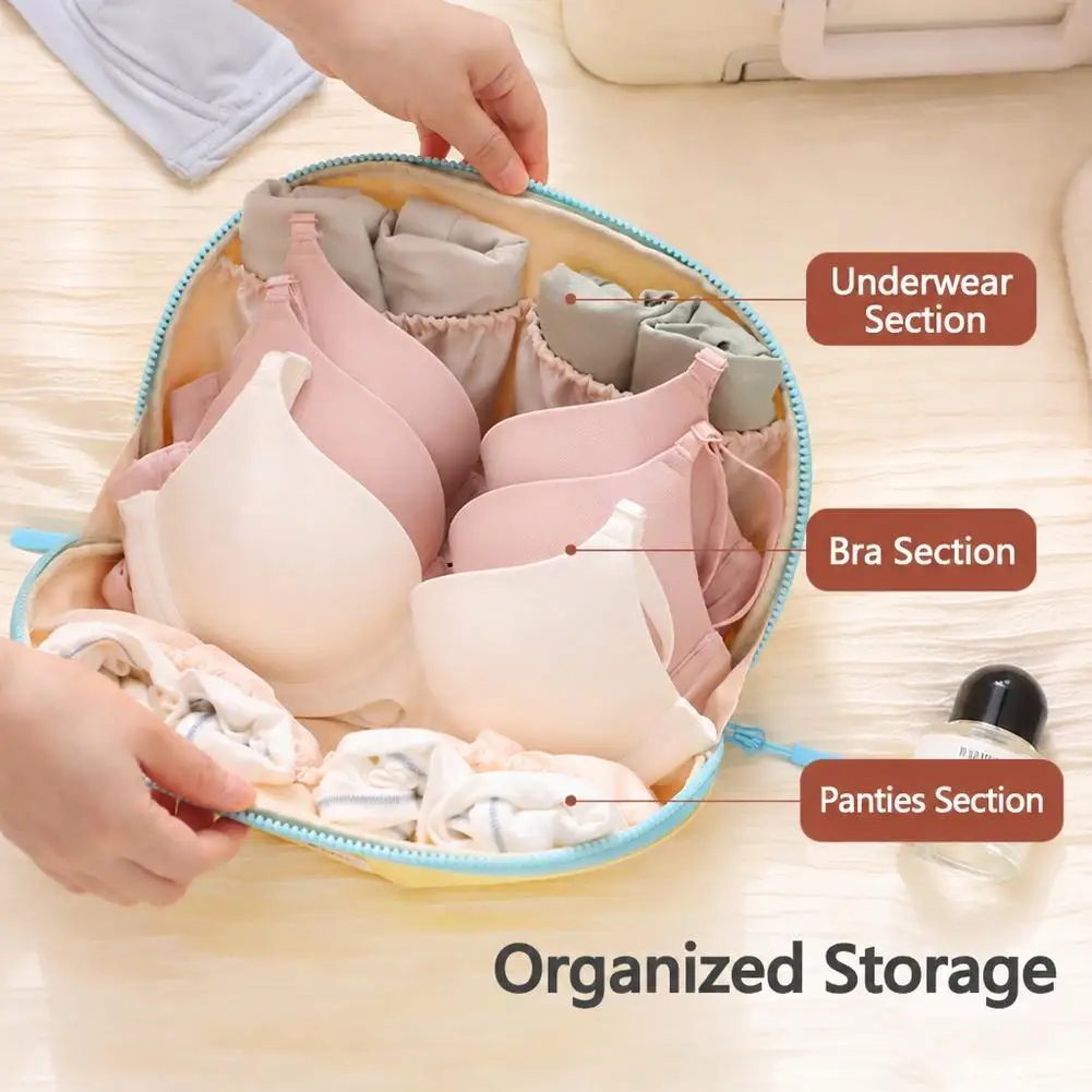 Travel Organizer Bag Large Capacity Underwear Storage Pouch Portable Cosmetic Makeup Case Toiletry Bag for Women