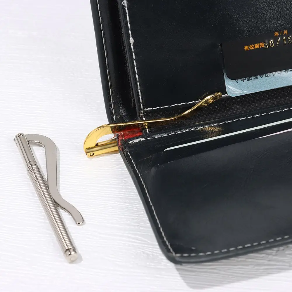 Durable Replace Parts Metal Simple Cash Holder Money Clip Spring Clamp Bar Wallet