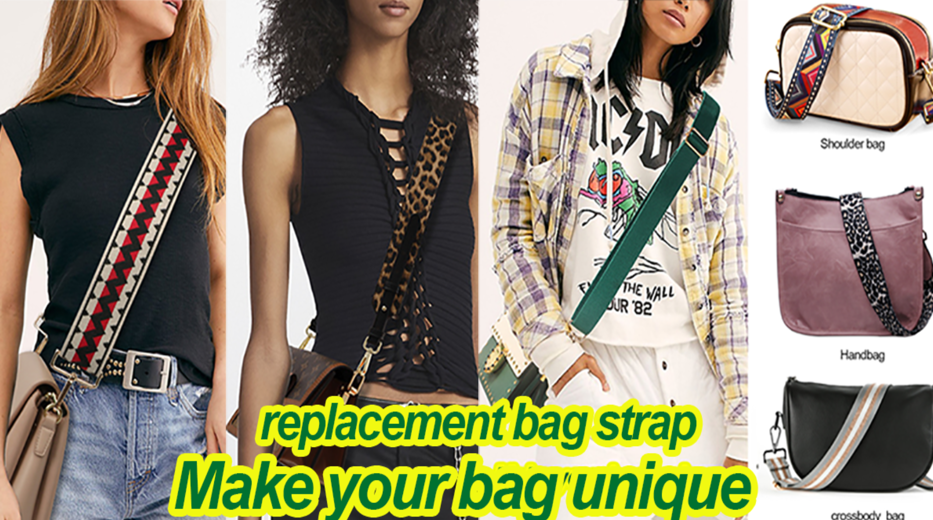 80-140CM Replacement Shoulder Bag Strap For Briefcase Men Crossbody Shoulder Bags Strap Adjustable Black Women Bag Accessories