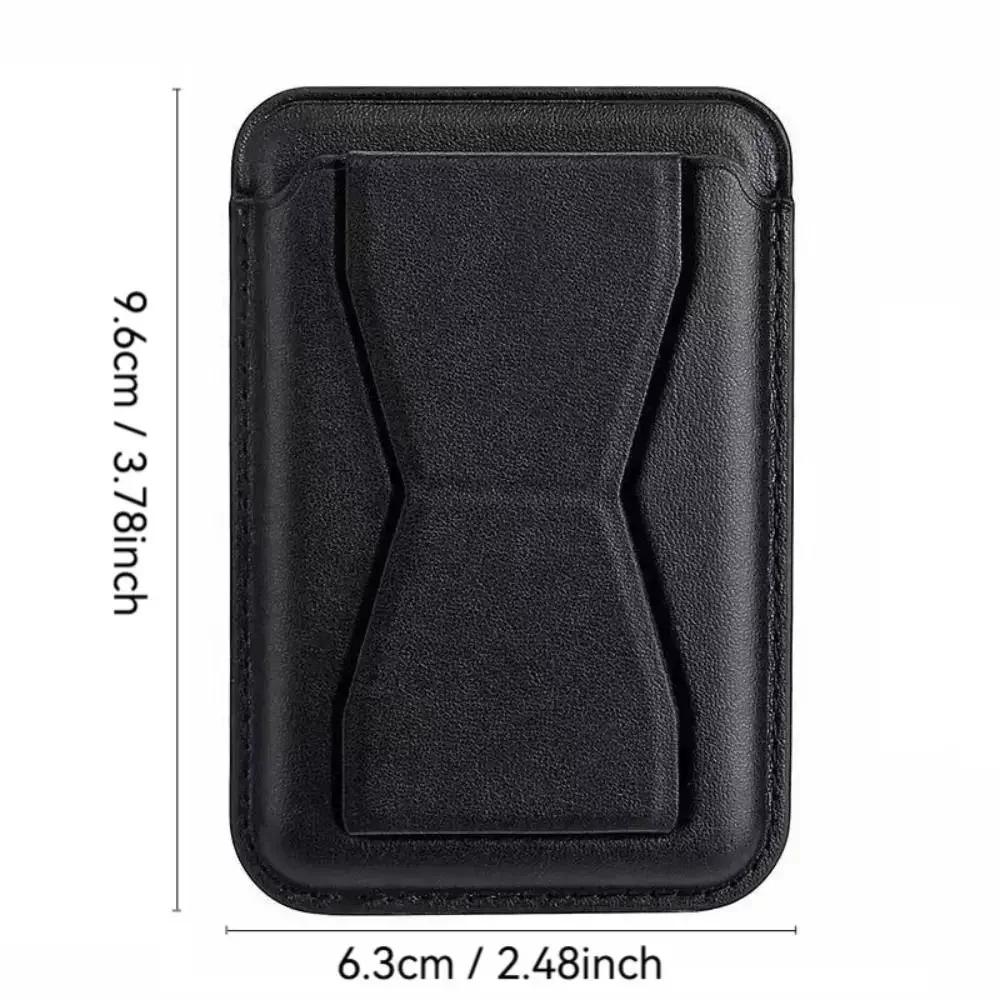 Anti-theft Leather Card Bag for Magsafe Wallet Phone Card Holder Safety Accessories Wallet Case for Apple 16 15 14 13 Pro Max
