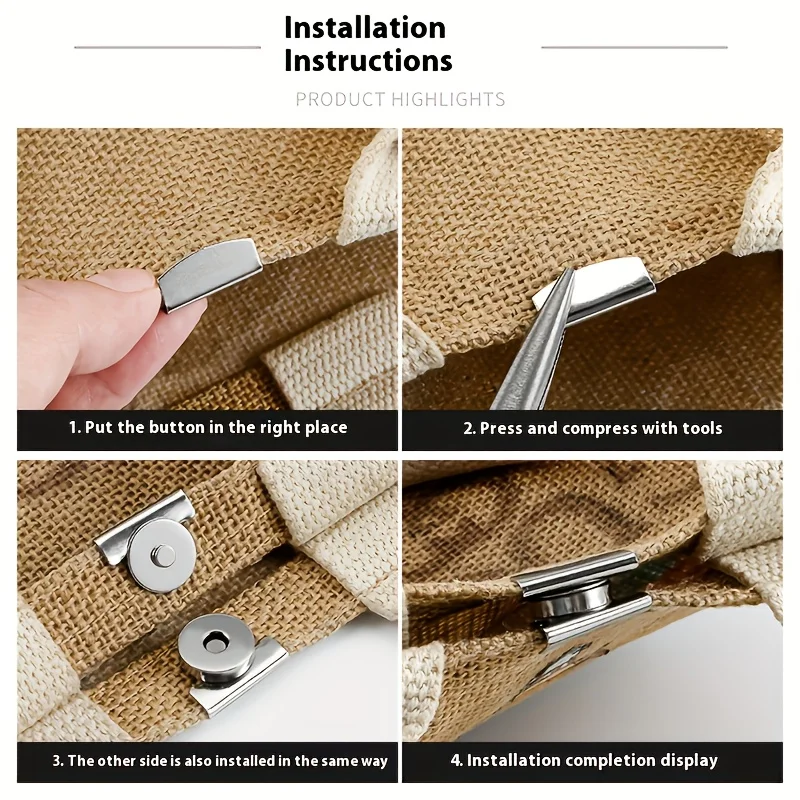 DIY Wallet Making Seamless Installation Clips, Professional Fast Fixing Clips for Clothing, Bags, and Curtains, Multi-Color DIY Craft Accessories, Durable Metal Decorative Clips, Sewing Enthusiast Material Kit