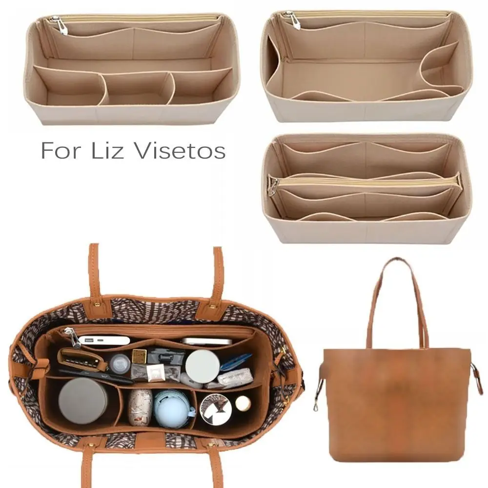 Felt Handbag Insert Bag Durable Storage Organization Internal Bag Bag Support Portable Bag Organiser for For Liz Visetos
