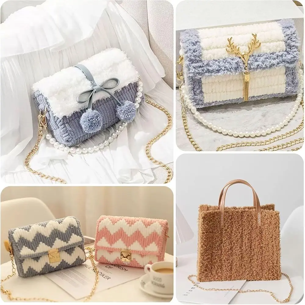 DIY Crafting Plastic Bag Mesh Grid Durable 33x50CM Canvas Bag Sheets Black White Acrylic Yarn Crafting Knit