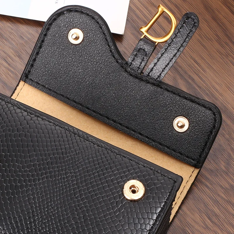 PU Letter Wallet Multi Card Women Luxury Card Holder Short Wallet Mini Card Holder Small Multi Functional Clutch Bag
