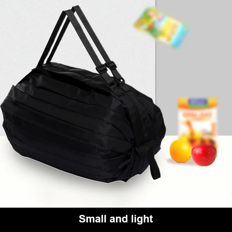 Large Foldable Shopping Bag Reusable Eco Bag Grocery Package Beach Toy Storage Bags Shoulder Cat Lemon Printing Pouch Tote Pouch