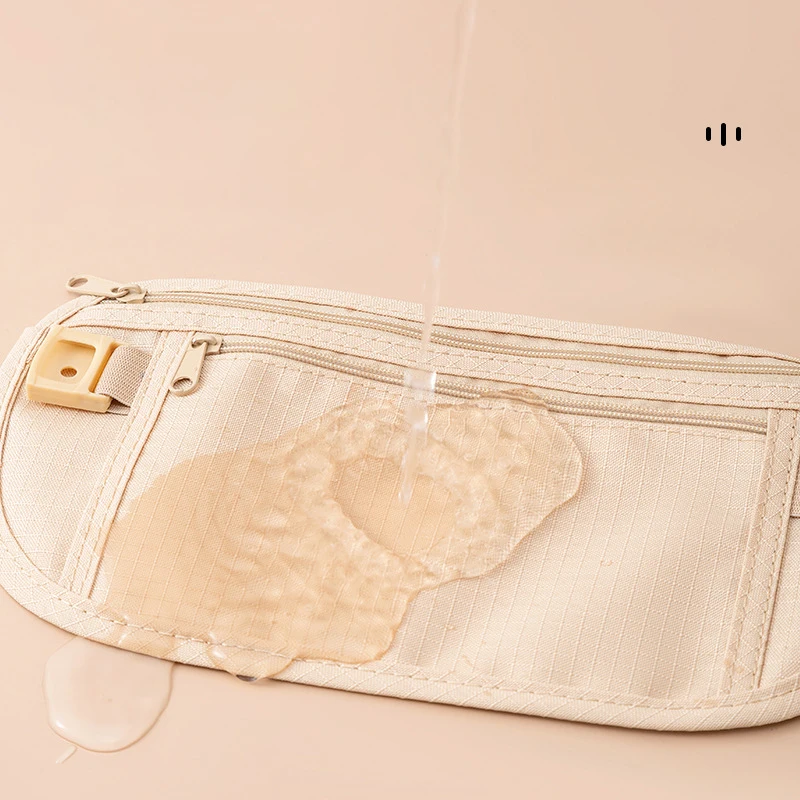 1Pcs Waist Packs Money Belt Hidden Security Running Bags Passport Holder Secure Hidden Travel Wallet Undercover Pack Waist Pouch