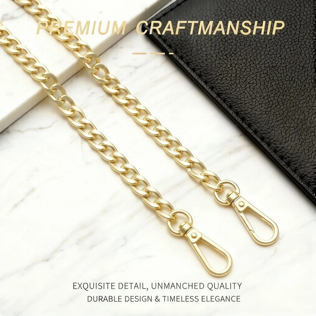 Metal Chain Accessories Crossbody Shoulder Portable Wrist Bag Chain Strap Replacement Luggage Accessories Decoration Versatile
