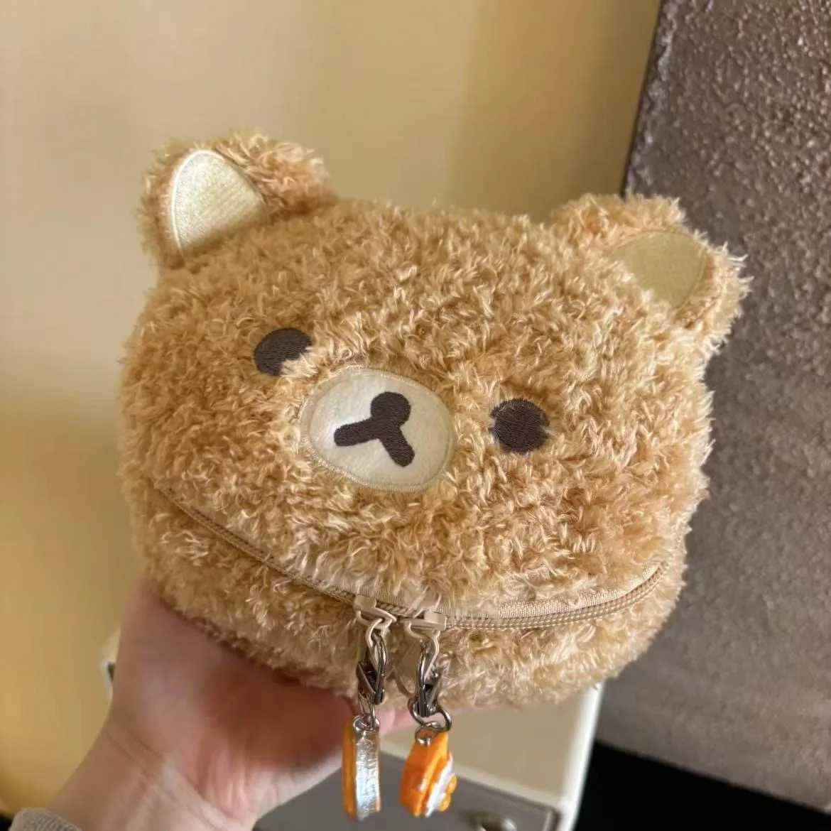 New Plushes Makeup Bear Cosmetic Bag Women Jewelry Storage Pouch Girl Organizer Handbags Gift Hot Sales ﻿