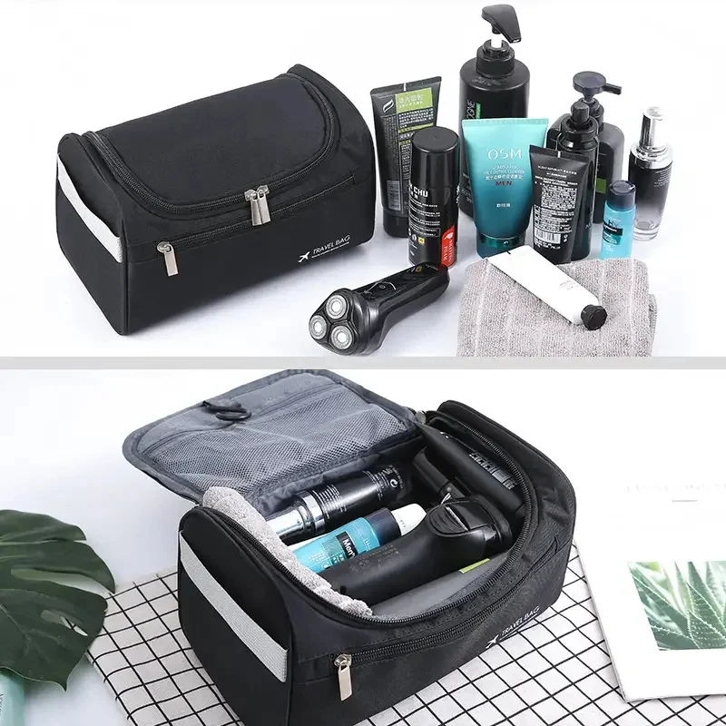 NEW Leather Toiletry Bag for Men Women Dopp Kit Mens Hanging Toiletry Bag Travel Bag for Traveling Large Cosmetic Bag for T