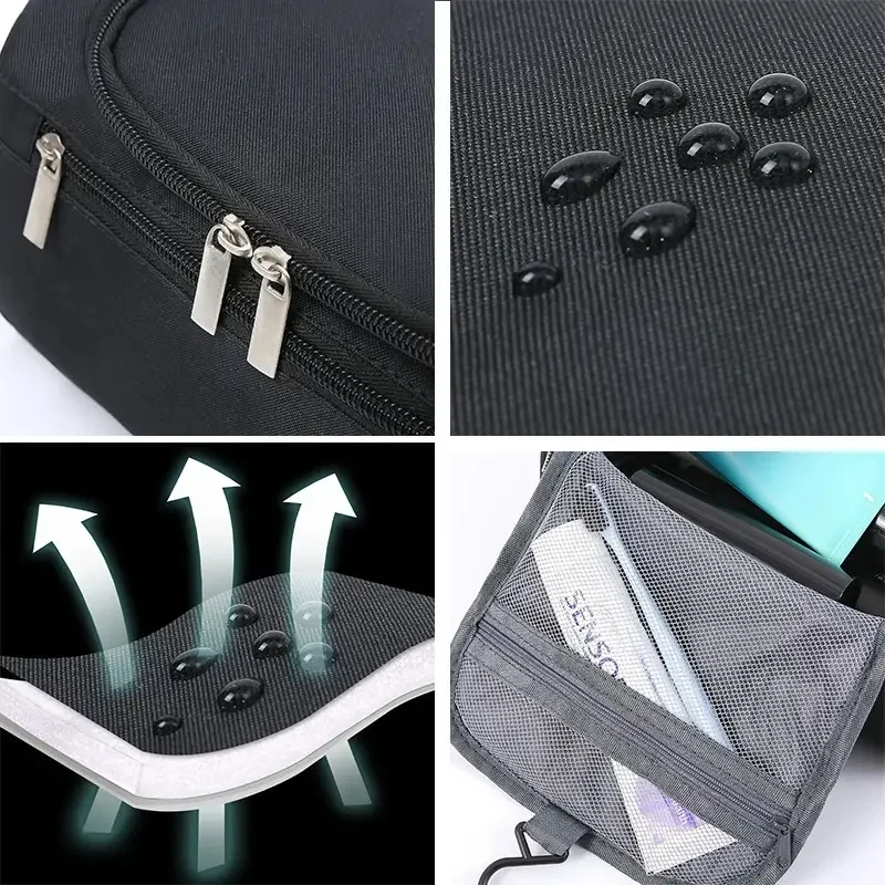 NEW Leather Toiletry Bag for Men Women Dopp Kit Mens Hanging Toiletry Bag Travel Bag for Traveling Large Cosmetic Bag for T