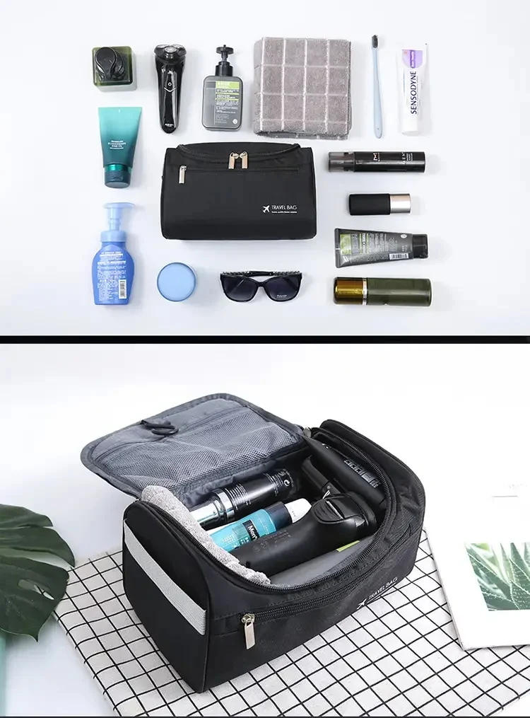 NEW Leather Toiletry Bag for Men Women Dopp Kit Mens Hanging Toiletry Bag Travel Bag for Traveling Large Cosmetic Bag for T