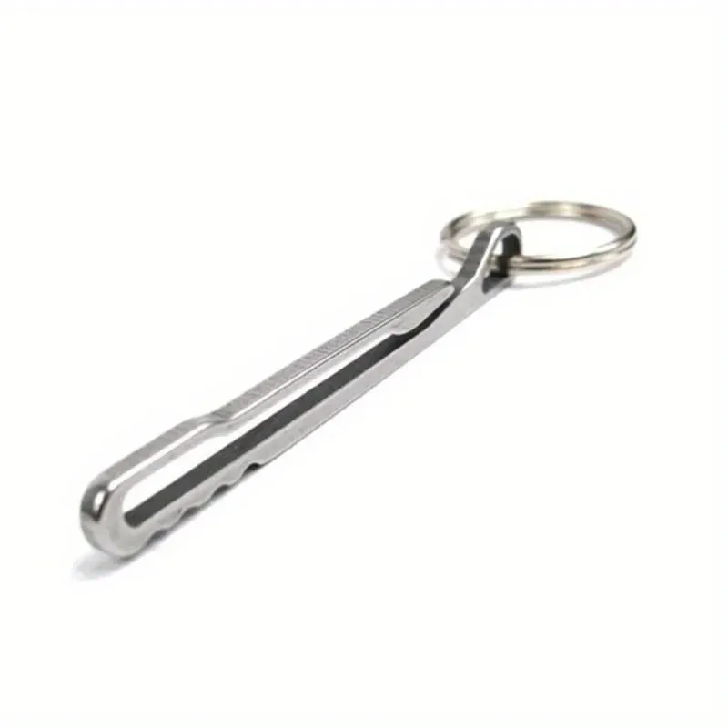 Stainless Steel EDC Tool Wallet - Multi-functional Keychain Carabiner Money Clip, Essential Outdoor Camping Accessories