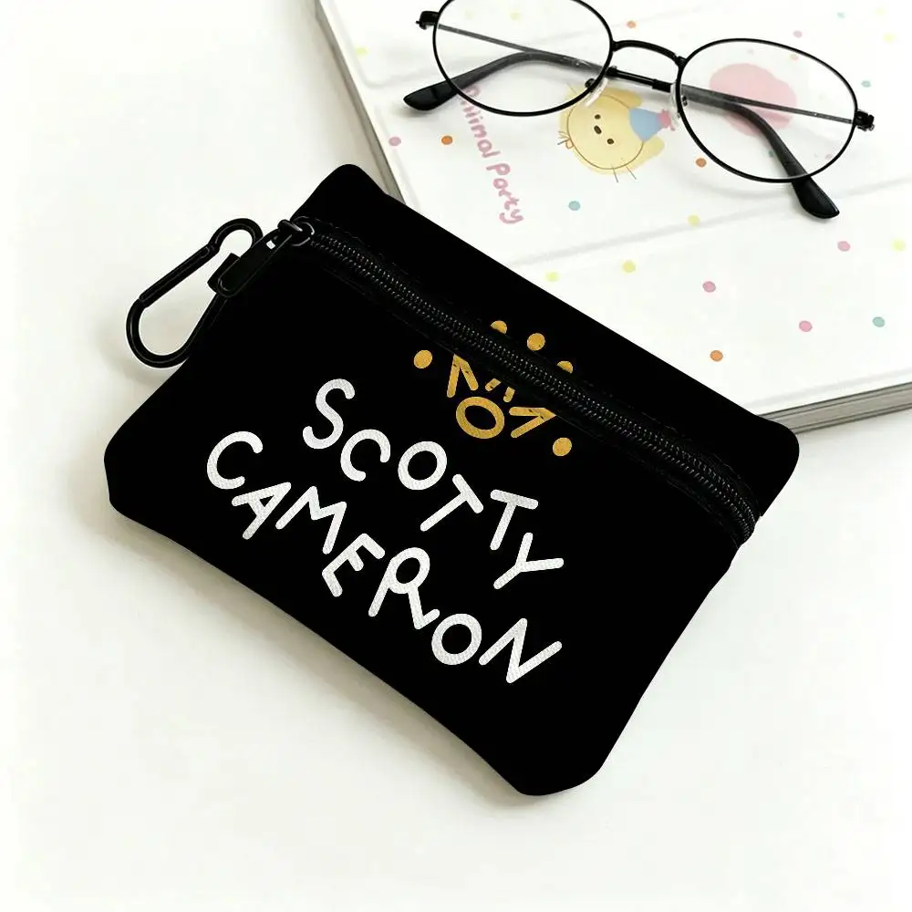 Golf S-ScoTTY C-CameRONS Multifunctional Oxford Cloth Small Pouch With Hook Mini Coin Wallet Earbud Storage Bag
