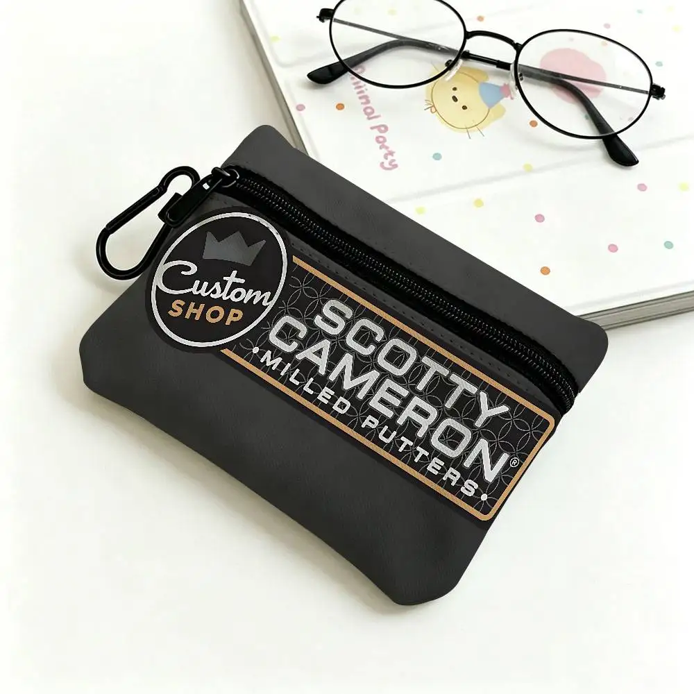 Golf S-ScoTTY C-CameRONS Multifunctional Oxford Cloth Small Pouch With Hook Mini Coin Wallet Earbud Storage Bag