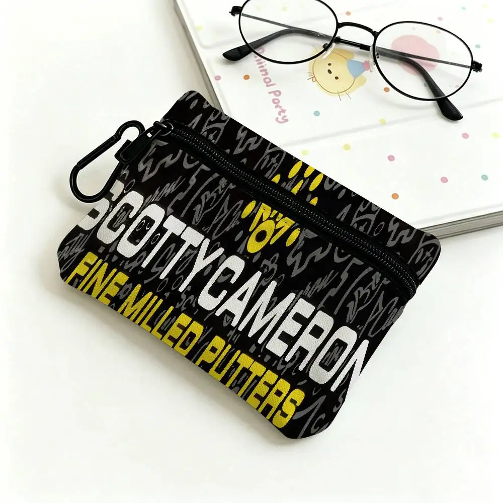 Golf S-ScoTTY C-CameRONS Multifunctional Oxford Cloth Small Pouch With Hook Mini Coin Wallet Earbud Storage Bag