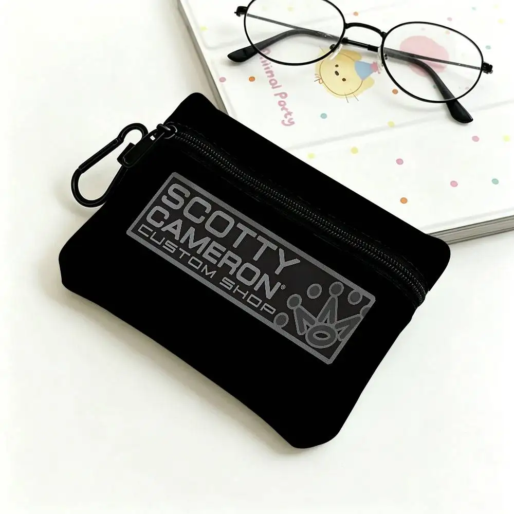 Golf S-ScoTTY C-CameRONS Multifunctional Oxford Cloth Small Pouch With Hook Mini Coin Wallet Earbud Storage Bag