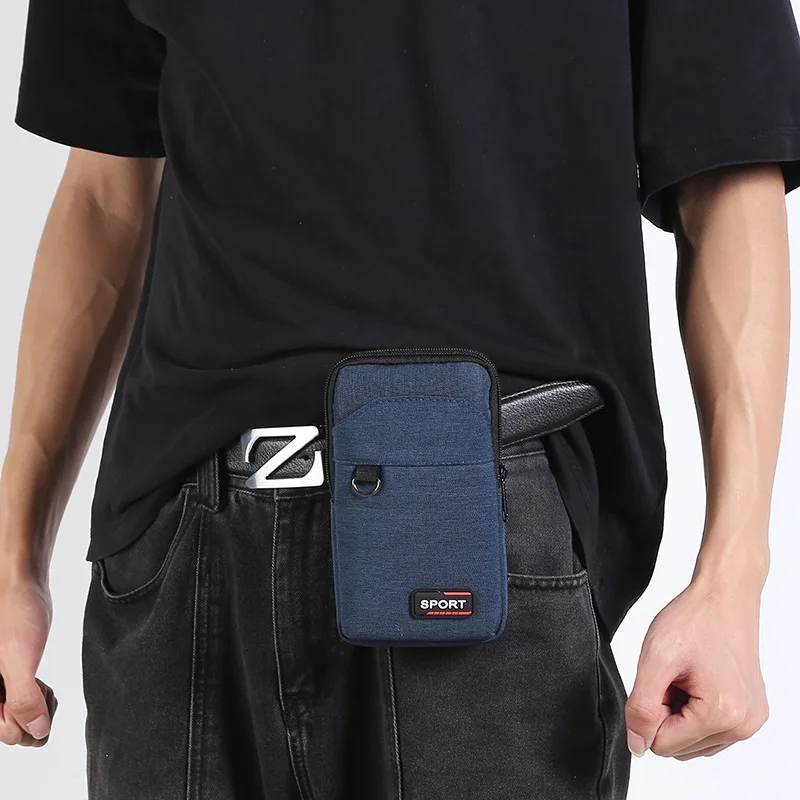 New Men's Waterproof Tactical Waist Pack - Military Style Crossbody Bag for Camping Hunting, with Mobile Phone Pouch