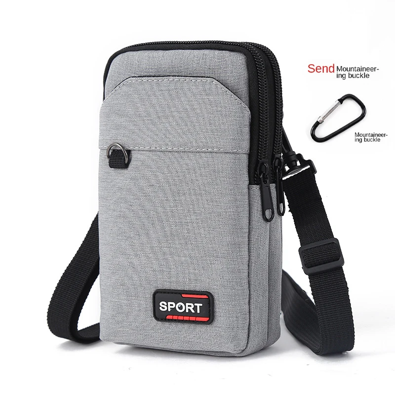 New Men's Waterproof Tactical Waist Pack - Military Style Crossbody Bag for Camping Hunting, with Mobile Phone Pouch