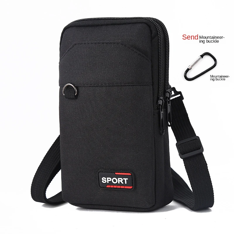 New Men's Waterproof Tactical Waist Pack - Military Style Crossbody Bag for Camping Hunting, with Mobile Phone Pouch