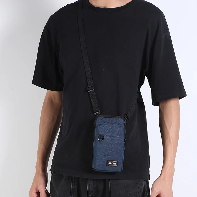 New Men's Waterproof Tactical Waist Pack - Military Style Crossbody Bag for Camping Hunting, with Mobile Phone Pouch