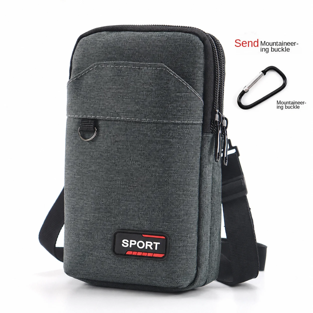 New Men's Waterproof Tactical Waist Pack - Military Style Crossbody Bag for Camping Hunting, with Mobile Phone Pouch