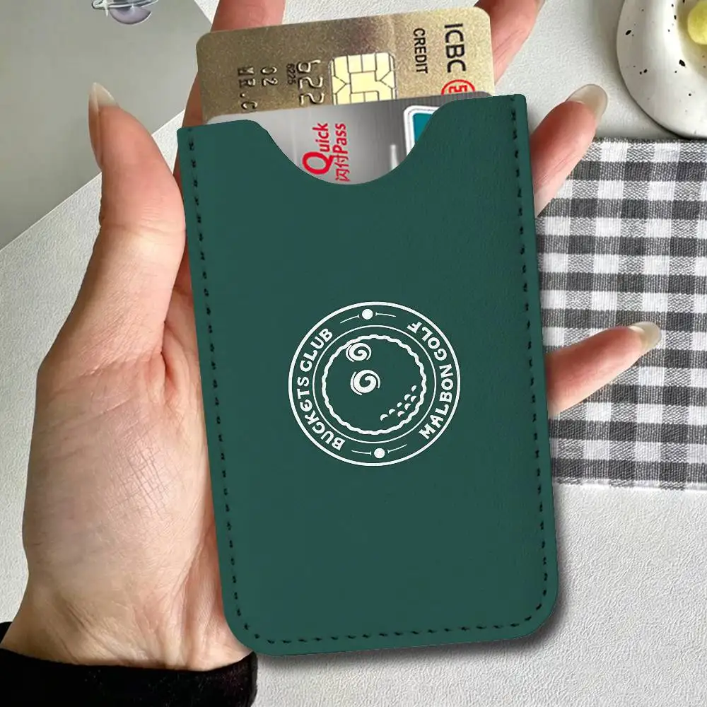 Fashion Golf MALBON PU Leather Cardholder Ultra Slim Credit ID Card Organizer Lightweight Business Card Holder