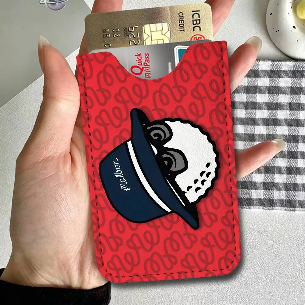 Fashion Golf MALBON PU Leather Cardholder Ultra Slim Credit ID Card Organizer Lightweight Business Card Holder