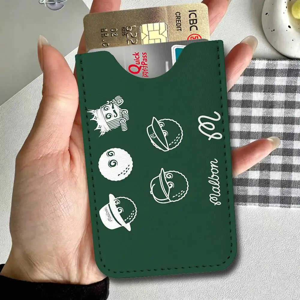 Fashion Golf MALBON PU Leather Cardholder Ultra Slim Credit ID Card Organizer Lightweight Business Card Holder