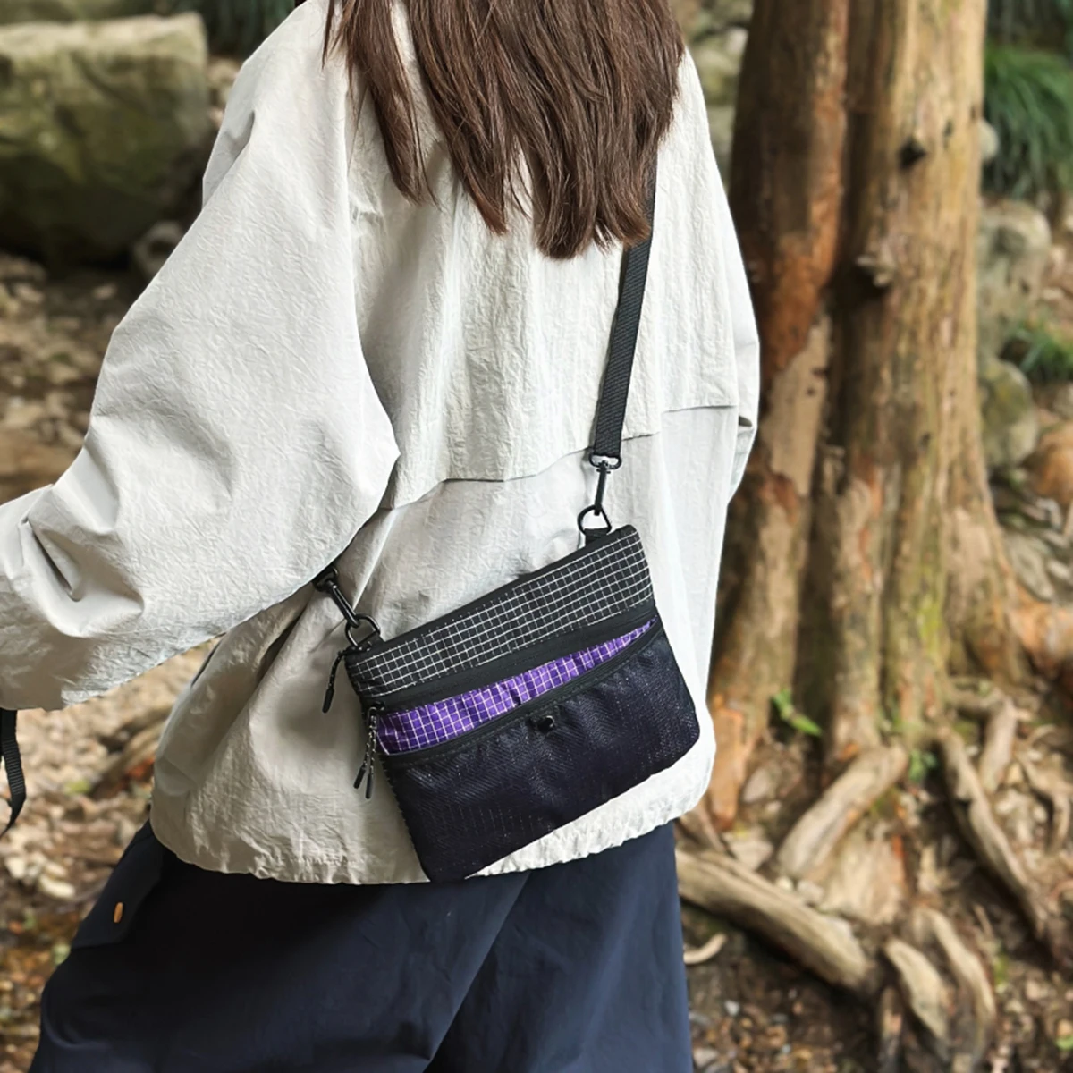 Summer Women's Lightweight Ultra-Thin Mini Shoulder Bag, Cross-Body Mobile Phone Bag, Student Travel Passport Document Bag