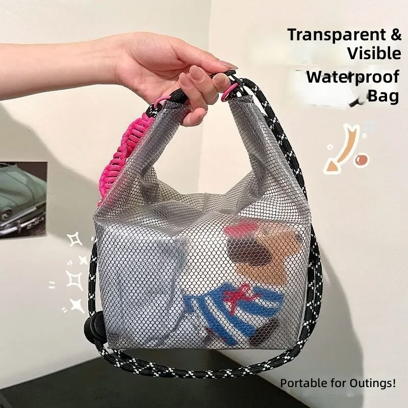 Waterproof Swim Bag with Dry Wet Separation Large Capacity Beach Gym Travel Tote Bag Portable Toiletry Makeup Organizer