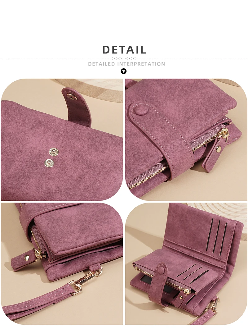 Baellerry Women Short Wallets Top Quality Card Holder Snap Button Zipper Femal Coin Compact Simple Card Clips For Girls