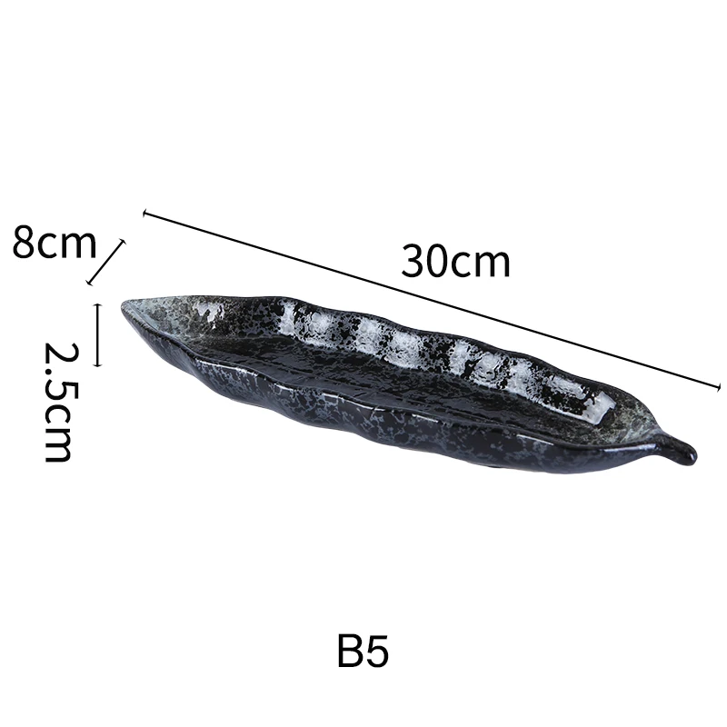 Japanese Cuisine Sashimi Cutlery Ceramic Cold Dish Saury Sushi Serving Plate Eel Sashimi Platter Dessert Plate Snack Tray