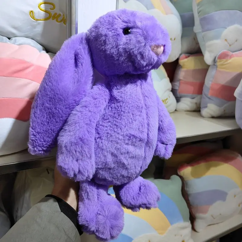 Personalized plush toys 40cm bunny Embroidered Plush Long Ear Bunny kidsName Custom Stuffed Bunny Animal Dolls Birthday Gift