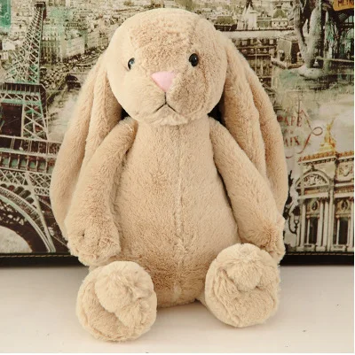 Personalized plush toys 40cm bunny Embroidered Plush Long Ear Bunny kidsName Custom Stuffed Bunny Animal Dolls Birthday Gift
