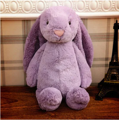 Personalized plush toys 40cm bunny Embroidered Plush Long Ear Bunny kidsName Custom Stuffed Bunny Animal Dolls Birthday Gift