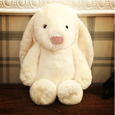 Personalized plush toys 40cm bunny Embroidered Plush Long Ear Bunny kidsName Custom Stuffed Bunny Animal Dolls Birthday Gift