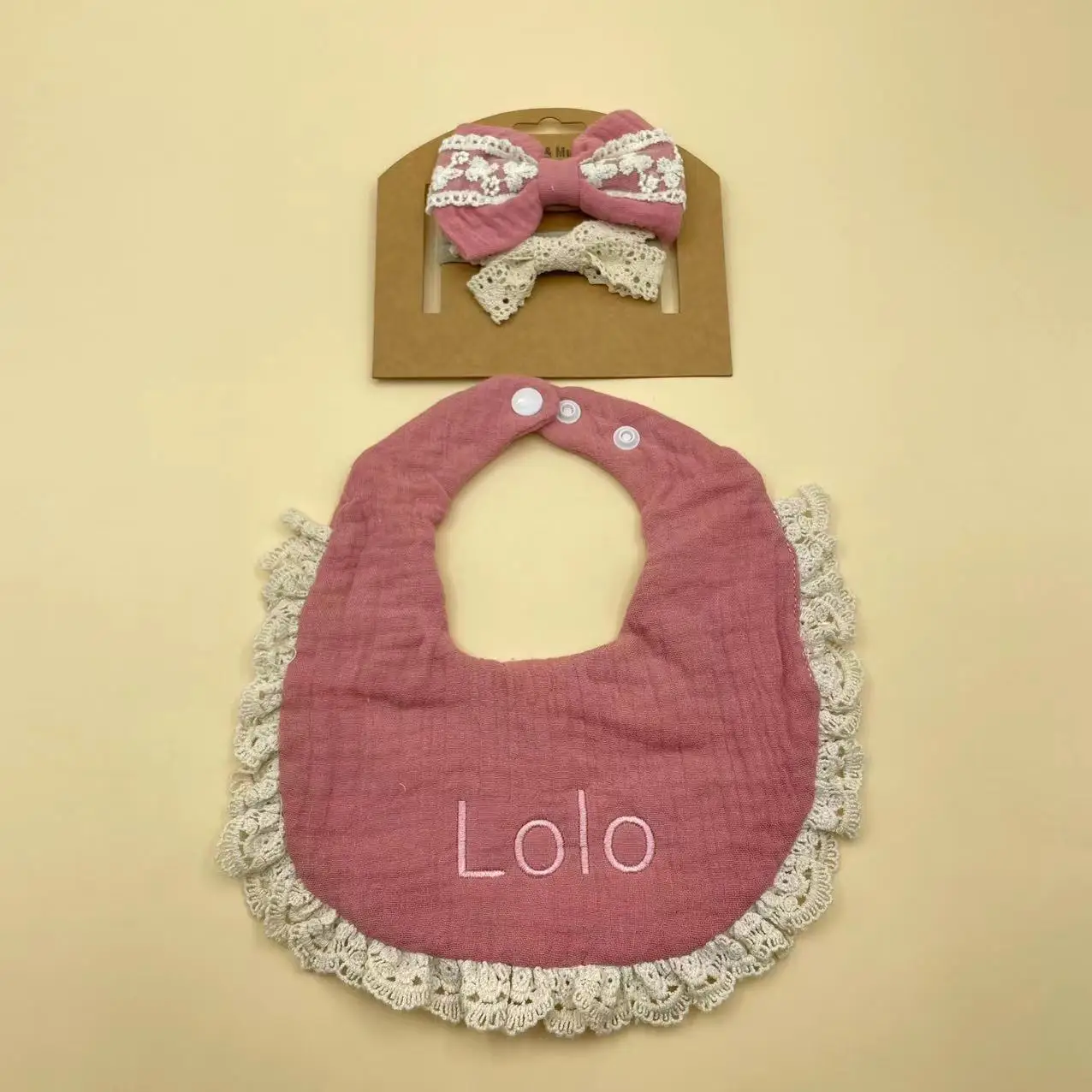 Personalized Cotton Baby Bib Custom Name Kids Feeding Saliva Towel Newborn Shower Gift Birth Gifts