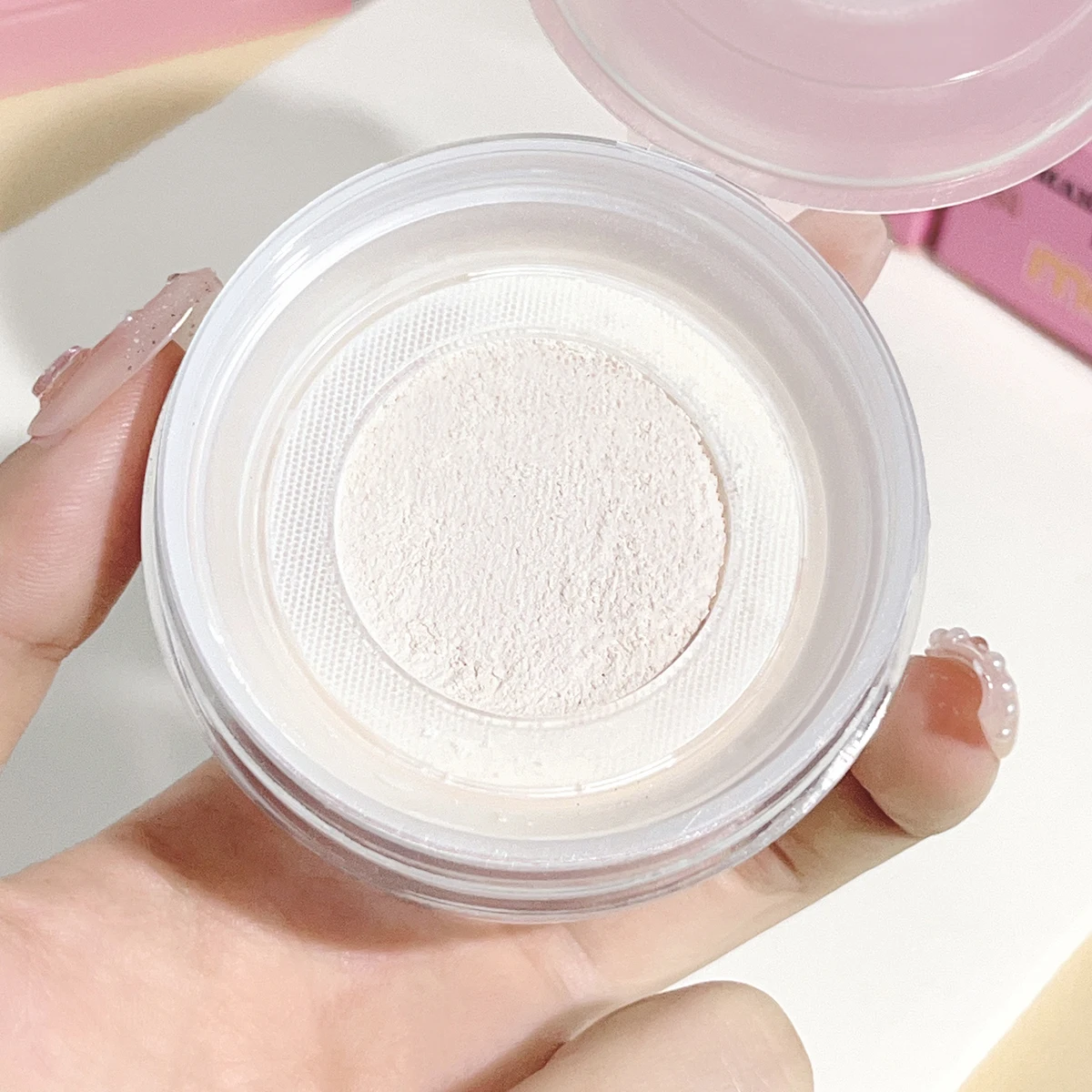 Setting powder, oil control, waterproof, sweat-proof, no makeup removal, brightening, invisible pore concealer, facial makeup lo