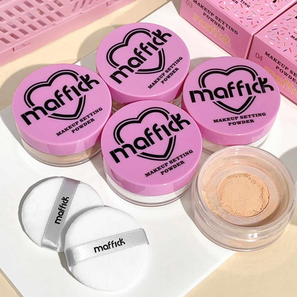Setting powder, oil control, waterproof, sweat-proof, no makeup removal, brightening, invisible pore concealer, facial makeup lo