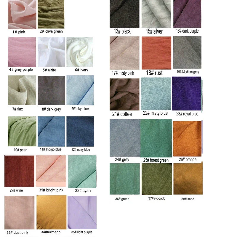 Home Textiles Bedding 100% French Linen Stone-washed Natural Duvet Cover Comfortable Quilt Comforter Cover Queen Durable Healthy