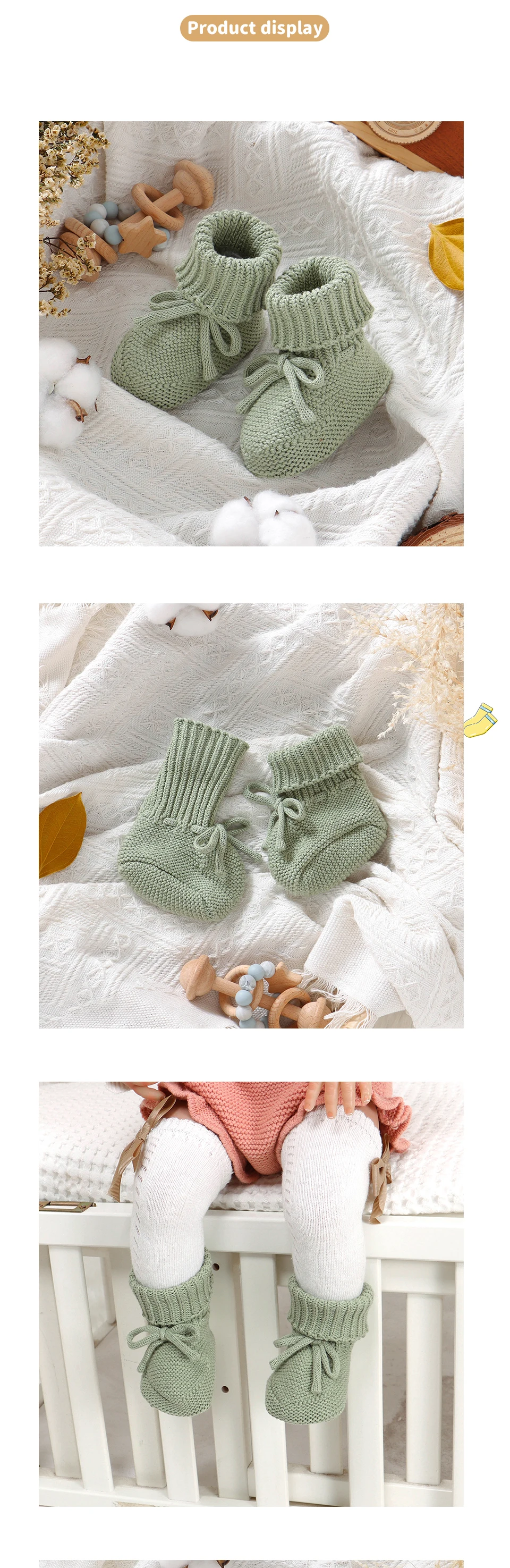 Baby First Walkers Breathable Anti-slip Knitted Newborn Infant Boys Girls Solid Booties Prewalkers 0-18m Toddler Unisex Footwear