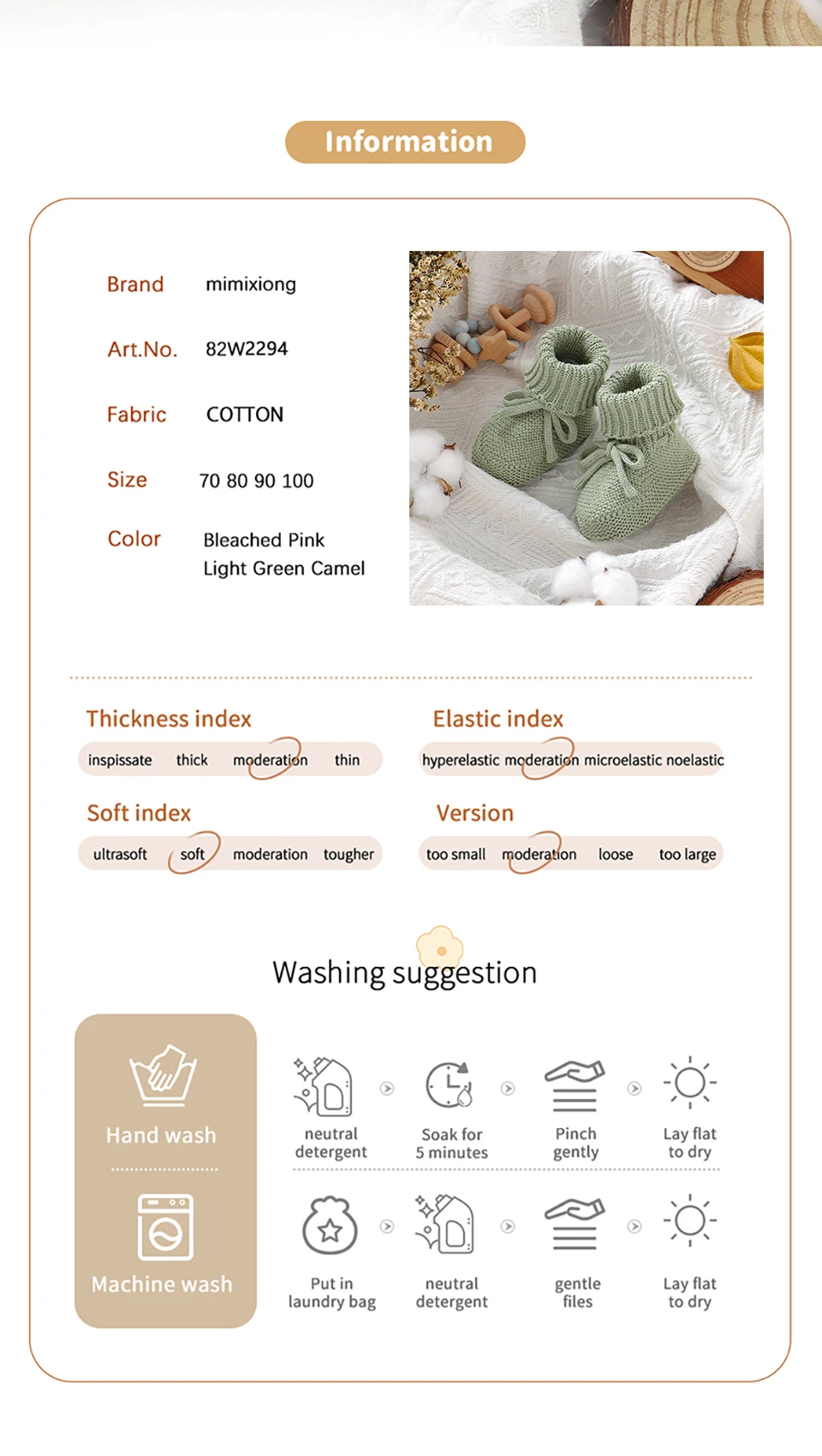Baby First Walkers Breathable Anti-slip Knitted Newborn Infant Boys Girls Solid Booties Prewalkers 0-18m Toddler Unisex Footwear