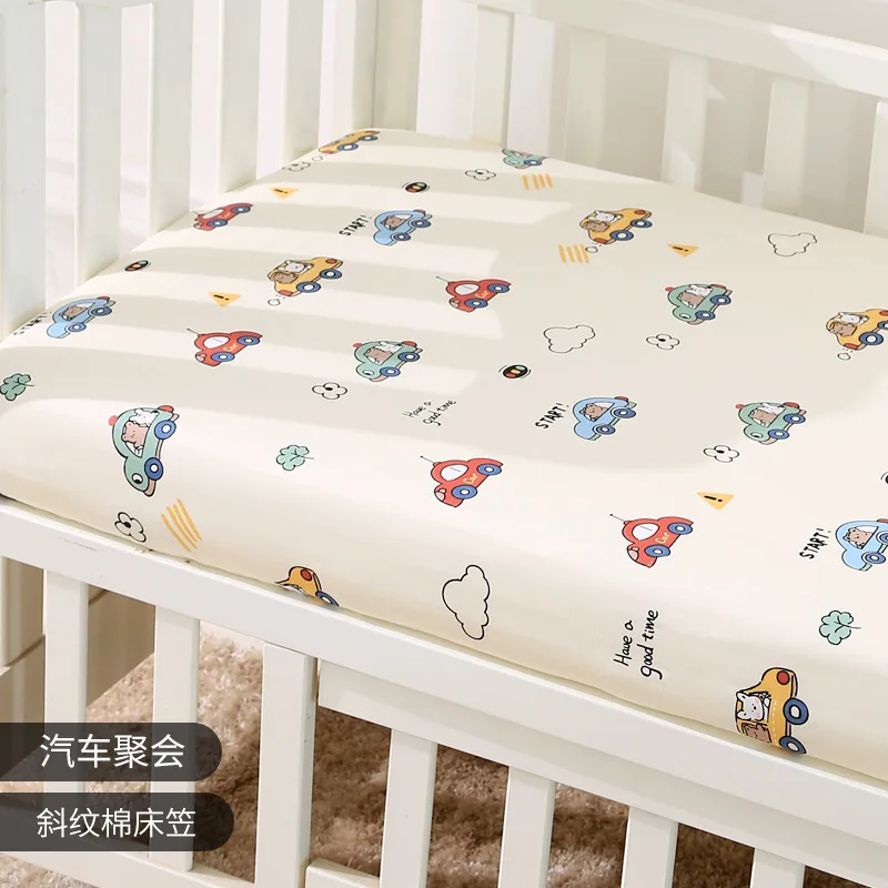 130cm * 70cm Cotton Crib Top Baby Bed Cover Child Infant Newborn Mattress Cover Twill Cotton Bedding