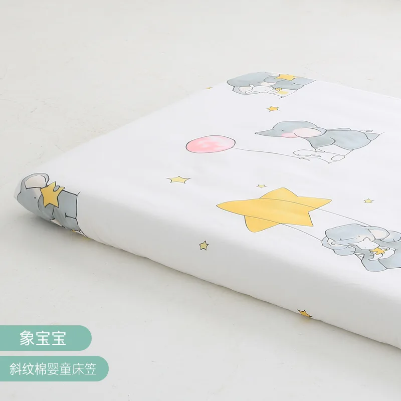 130cm * 70cm Cotton Crib Top Baby Bed Cover Child Infant Newborn Mattress Cover Twill Cotton Bedding